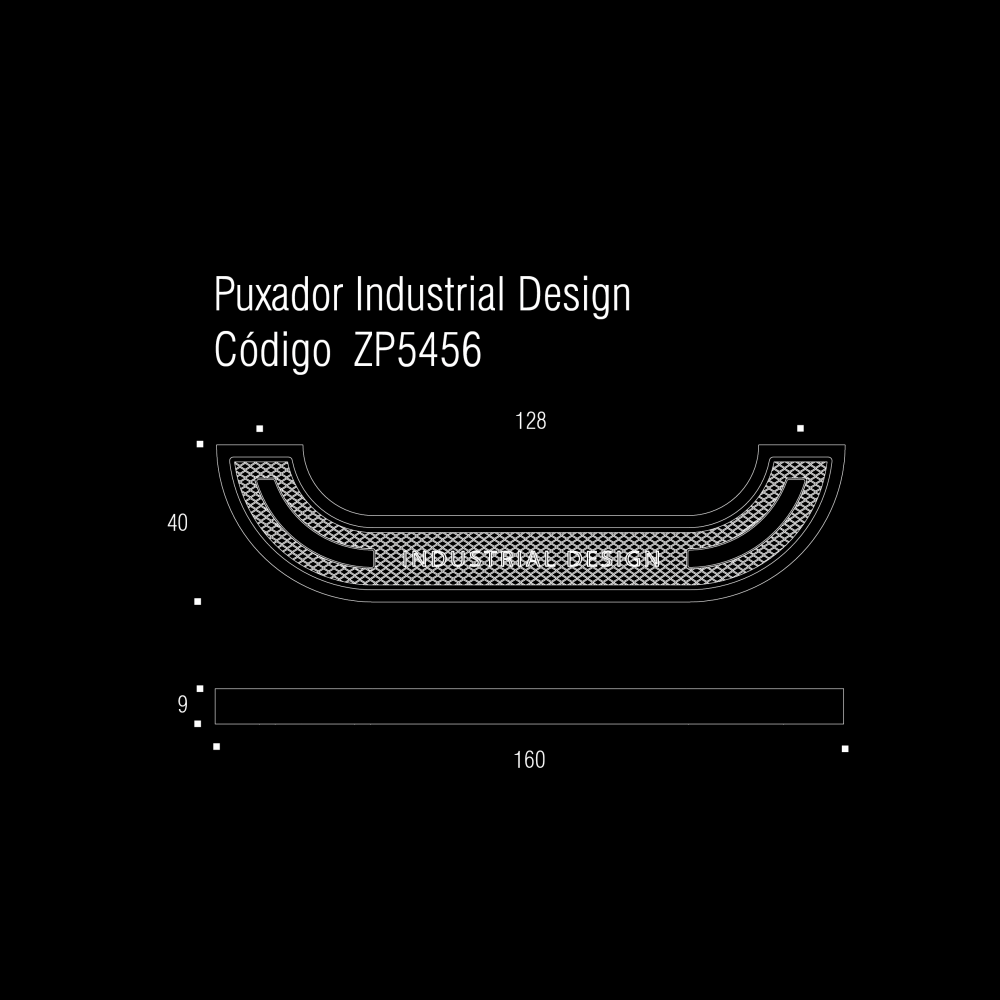 INDUSTRIAL DESIGN PULL 6 1-4" Brushed Nickel