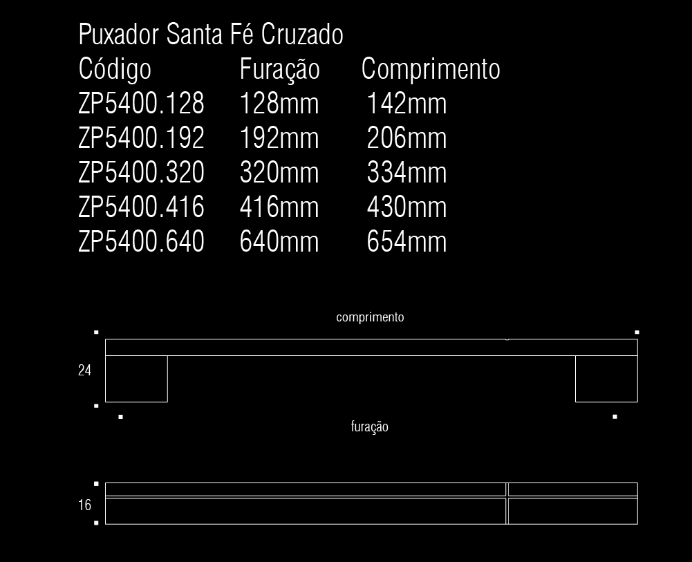 SANTA FE CRUZADO PULL 13 1-8" Brushed Nickel