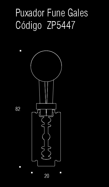 FUNE GALES 3-4" Pull Matt Black